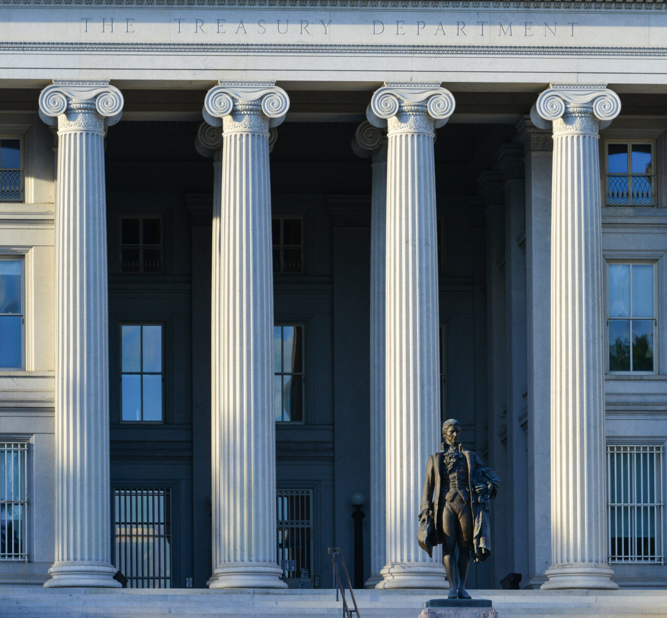 United States Treasury Department Building In Washington D.C. Unted States Of America