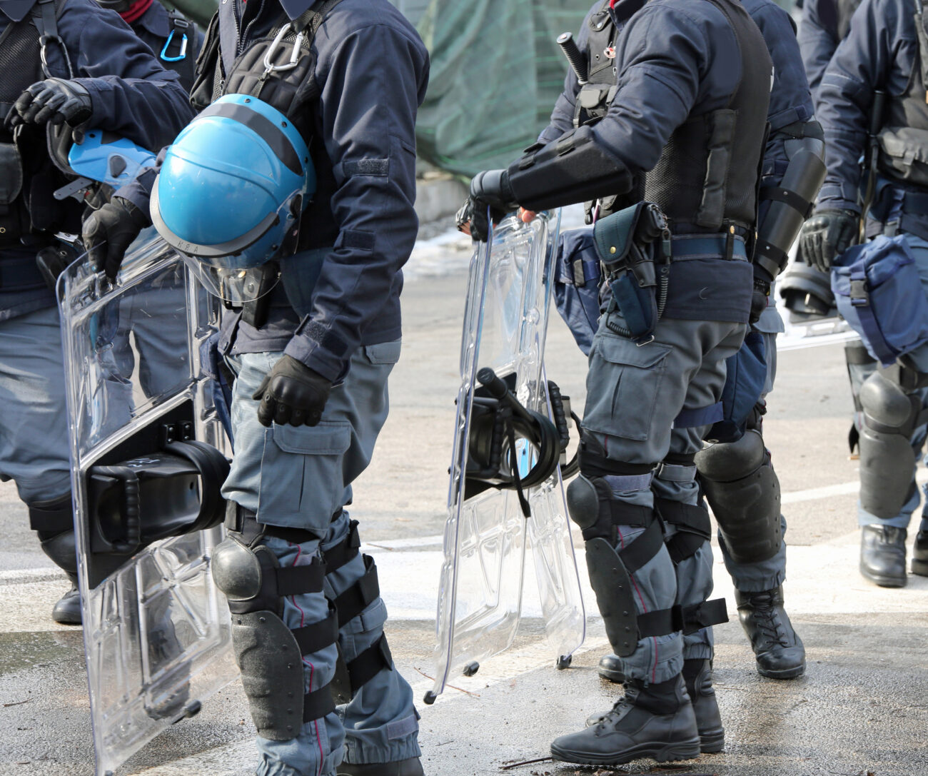 Riot Deployment Of Italian Police During A Manifestation