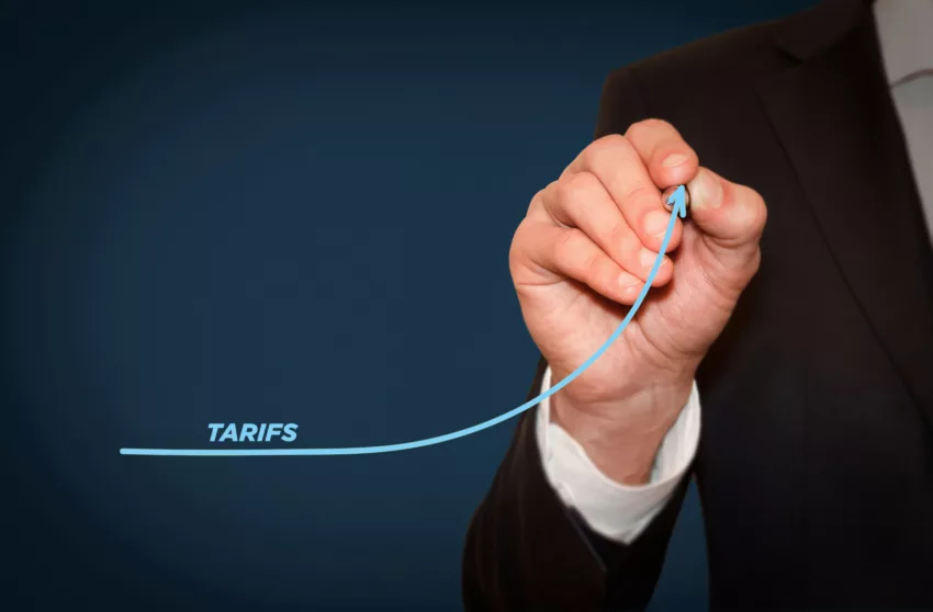 Businessman Draw Growing Line Symbolize Growing Efficiency