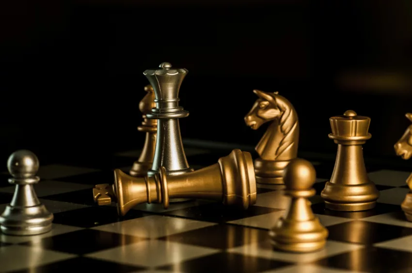 Chess Game Before The Victory