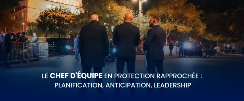 Le Chef D'équipe En Protection Rapprochée