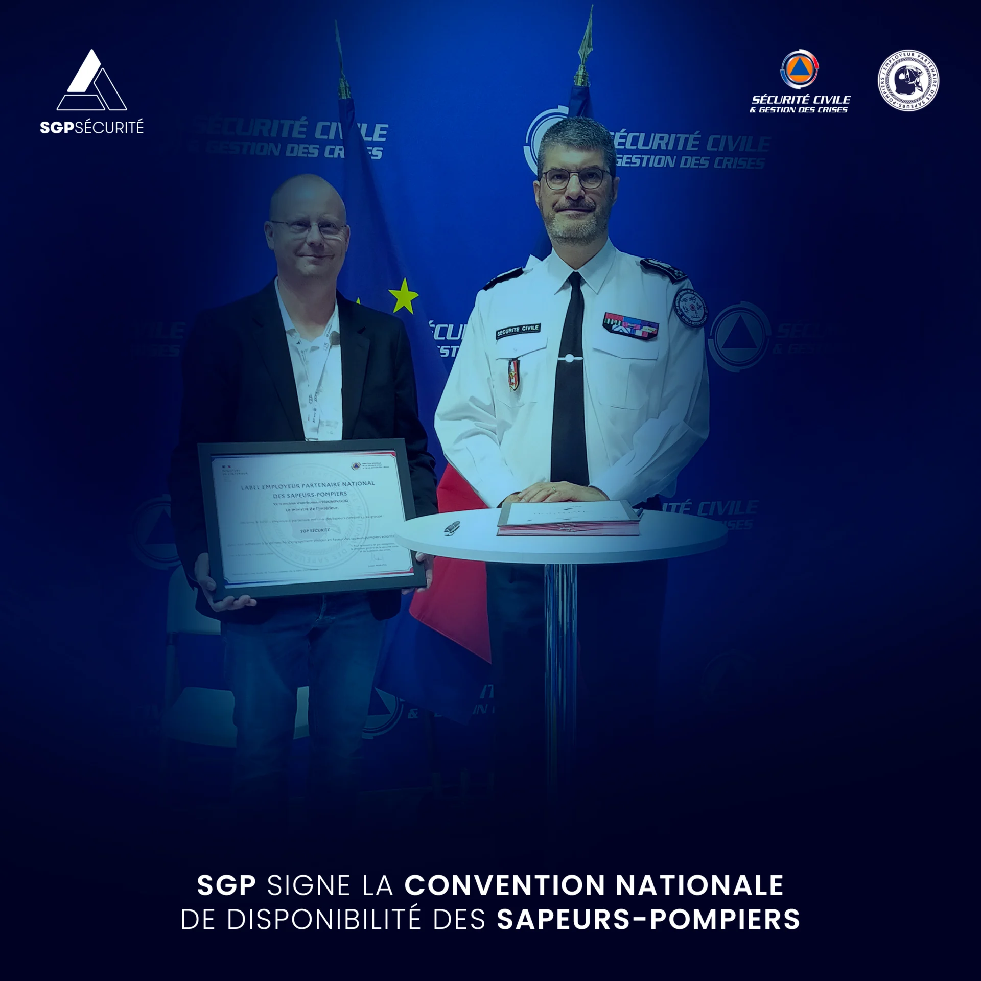 Groupe Sgp Uncategorized SGP Signe La Convention Nationale De Disponibilite Des Sapeurs Pompiers V2 6267